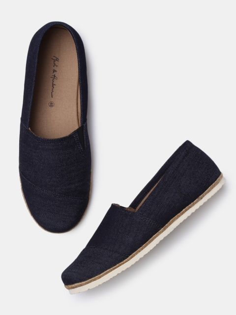 

Mast & Harbour Men Blue Slip-On Sneakers