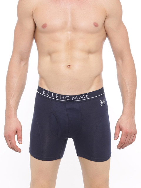 

Elle Homme Blue Solid Trunks PBXR06, Navy blue