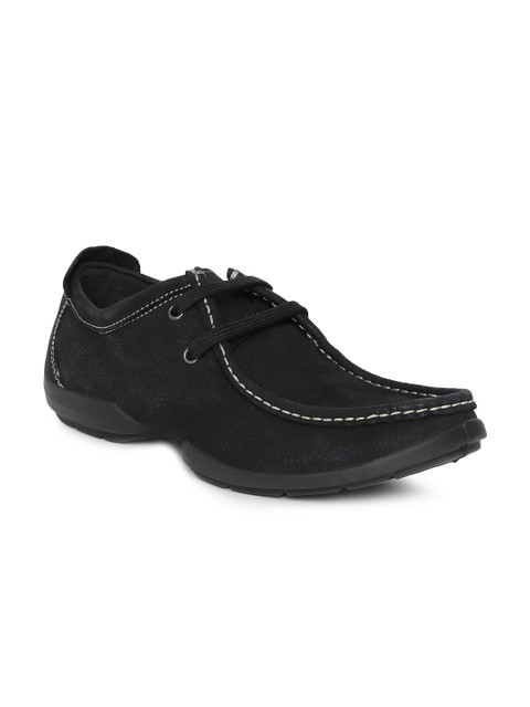 

Woodland Men Black Nubuck Sneakers