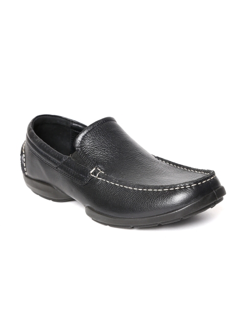 

Woodland Men Black Leather Loafers
