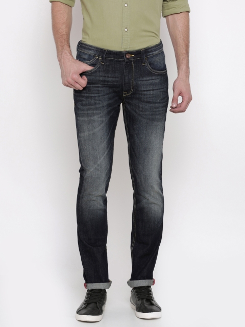 

Arrow Blue Jean Co. Men Blue James Slim Fit Mid-Rise Clean Look Stretchable Jeans