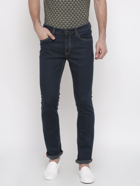 

Arrow Blue Jean Co. Men Blue Slim Fit Mid-Rise Clean Look Stretchable Jeans