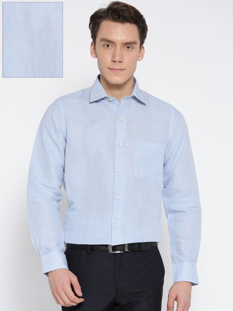 

Arrow Men Blue Solid Formal Shirt