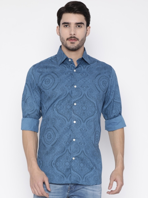 

Arrow Men Blue Regular Fit Printed Casual Shirt