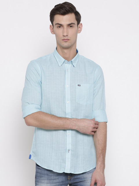 

Arrow Sport Men Blue Slim Fit Checked Casual Sustainable Shirts