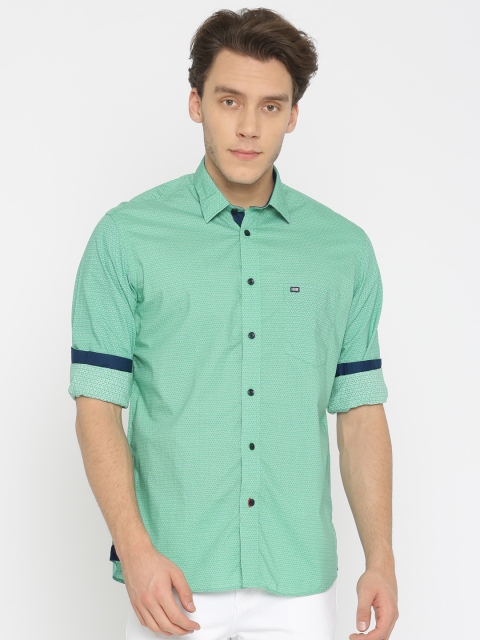 

Arrow Sport Men Green & Blue Printed Casual Shirt