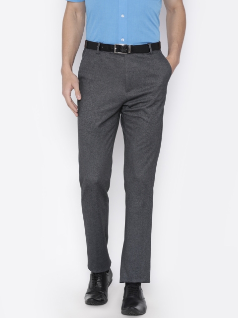 

Arrow Men Grey Tapered Fit Solid Formal Trousers