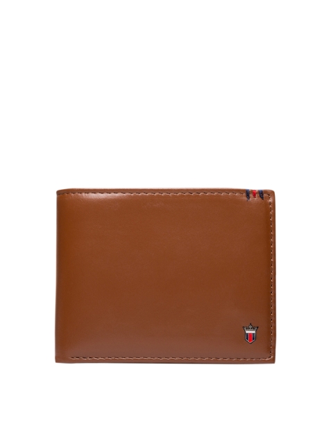 

Louis Philippe Men Tan Solid Two Fold Wallet