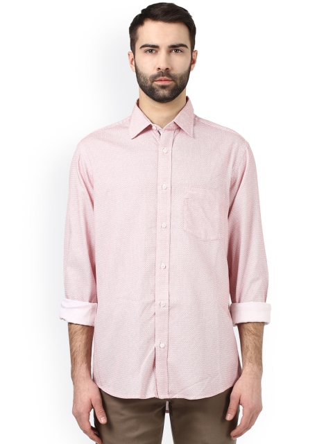 

ColorPlus Men Red Tailored Fit Printed Casual Shirt