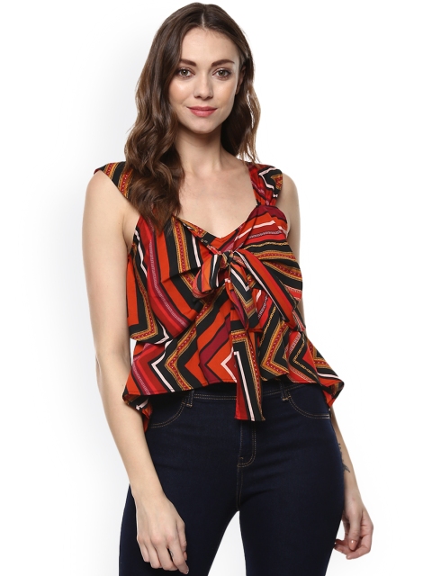 

MIWAY Women Multicoloured Self Design Top, Multi