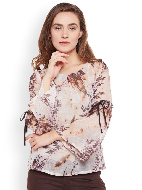 

Latin Quarters Women Off-White Printed Top