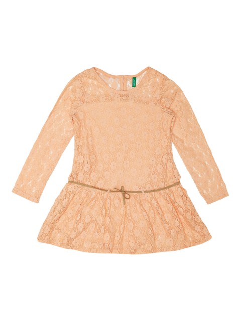

United Colors of Benetton Kids Peach Fit & Flare Dress