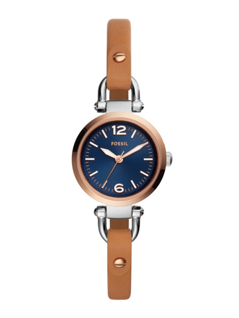 

Fossil Women Blue & Brown Analogue Watch ES4312