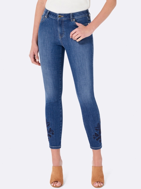 

Forever New Women Blue Skinny Fit Mid-Rise Clean Look Stretchable Jeans