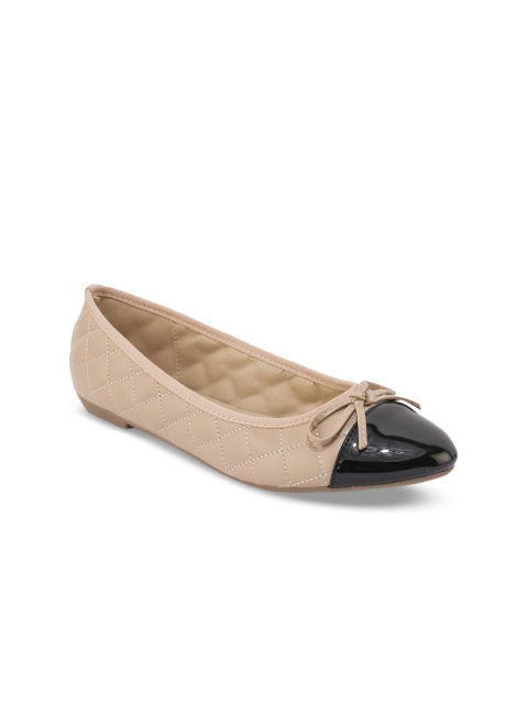 

Truffle Collection Women Beige Solid Ballerinas