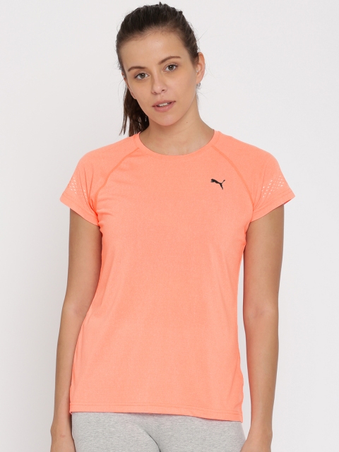 

Puma Women Neon Peach-Coloured NightCat S/S WT-shirt