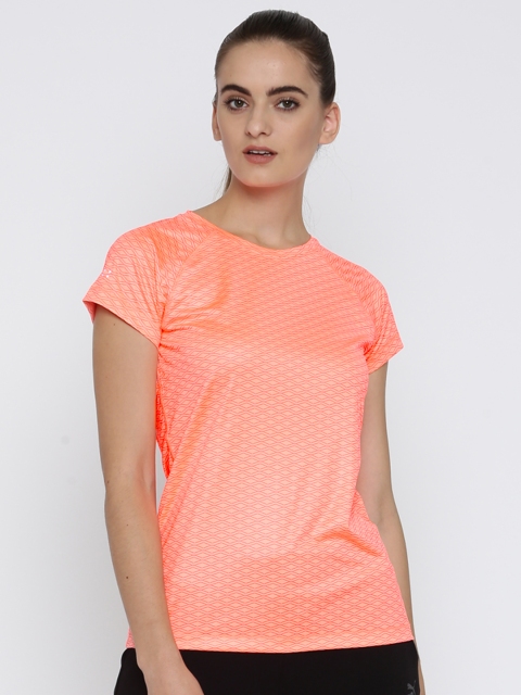 

Puma Women Peach-Coloured Printed Round Neck Graphic S/S T-shirt