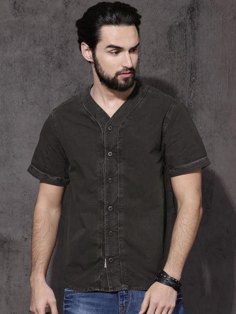

Roadster Men Brown Regular Fit Solid Casual Shirt