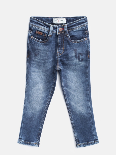 

Lee Cooper Boys Blue Skinny Fit Mid-Rise Clean Look Stretchable Jeans