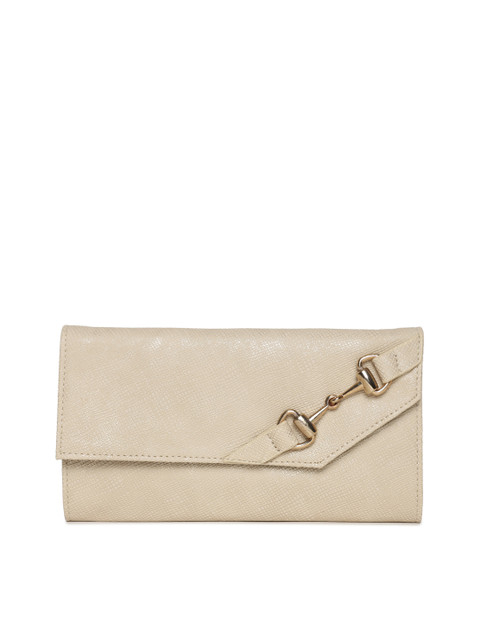 

Baggit Women Beige Solid Two Fold Wallet