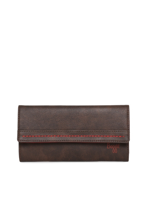 

Baggit Women Brown Solid Two Fold Wallet