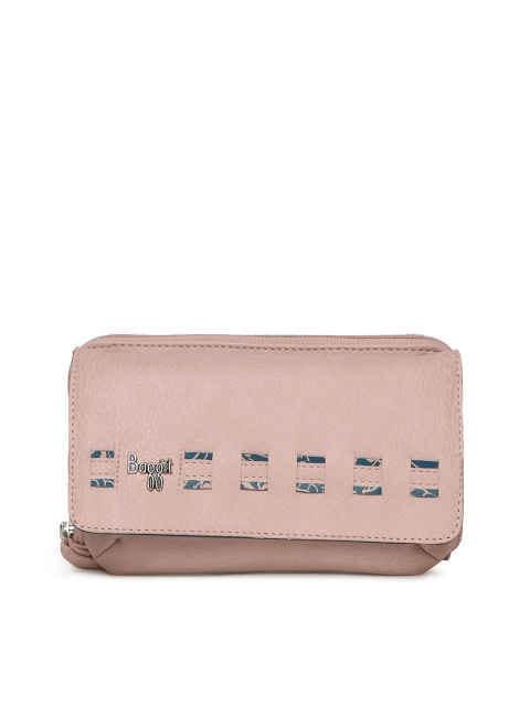 

Baggit Pink Solid Clutch