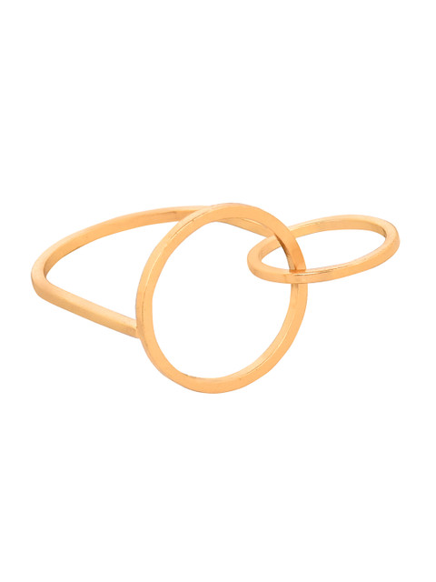 

OOMPH Gold-Toned Geometric Finger Ring