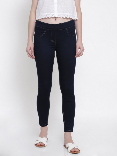 

People Navy Skinny Fit Jeggings, Navy blue