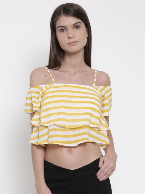 

People Women Yellow Striped Top