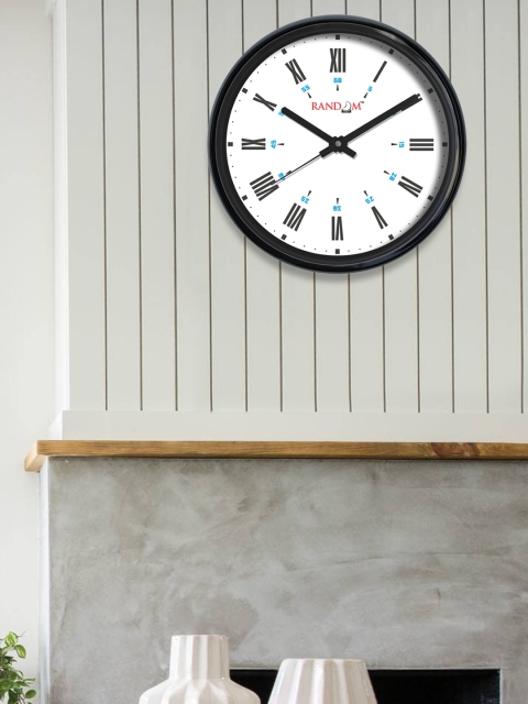 

RANDOM White Round Solid Analogue Wall Clock