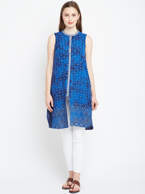 

People Blue Printed Tunic