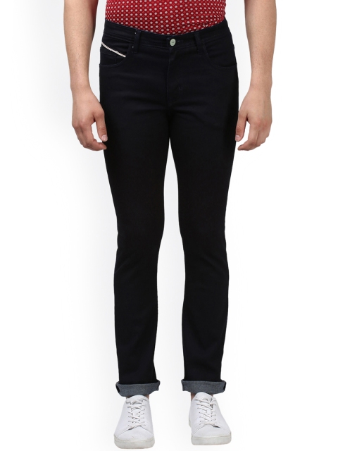 

ColorPlus Men Black Tapered Fit Mid-Rise Clean Look Stretchable Jeans