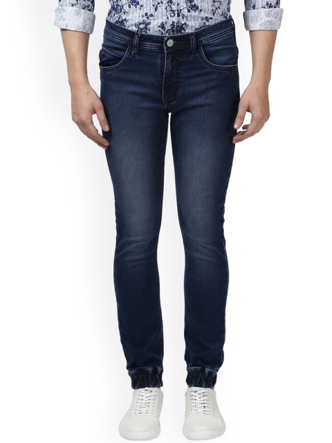 

ColorPlus Men Blue Tapered Fit Mid-Rise Clean Look Stretchable Jeans