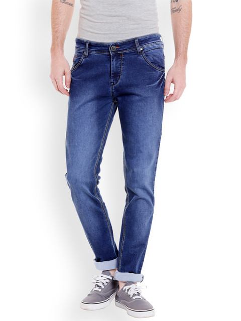 

High Star Men Blue Slim Fit Mid-Rise Clean Look Stretchable Jeans
