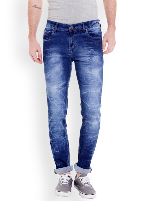 

High Star Men Blue Slim Fit Mid-Rise Clean Look Stretchable Jeans
