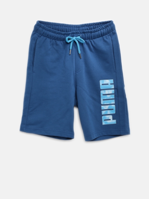 

Puma Boys Blue Solid Sweat Sports Shorts