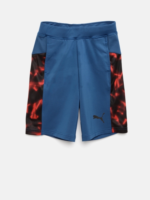 

Puma Boys Blue Printed Active Cell Basketball Shorts