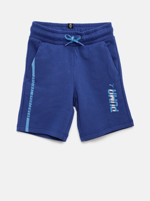 

Puma Boys Blue Solid Bermudas Sports Shorts