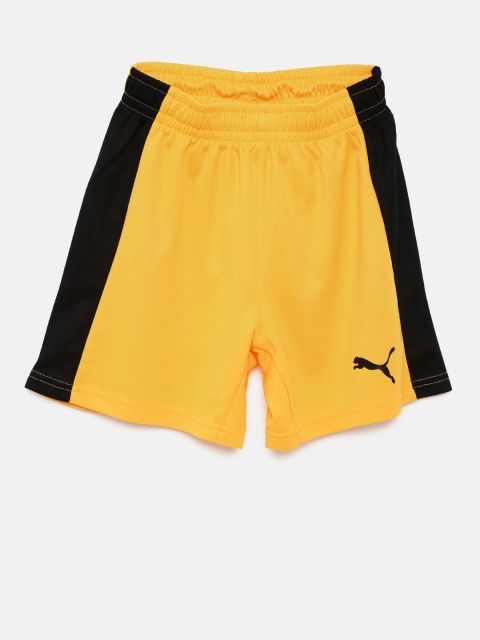 

Puma Boys Yellow Solid Pitch Sports Shorts