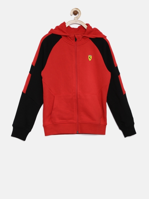 

PUMA Motorsport Boys Red Solid SF Hooded Sweat Sweatshirt
