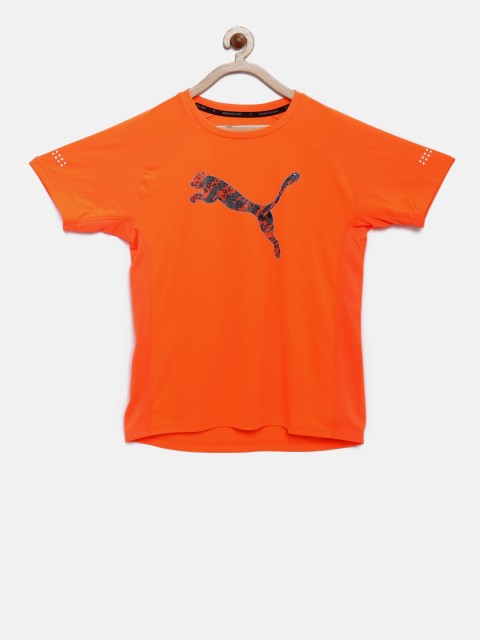 

Puma Boys Orange Printed Sports T-shirt