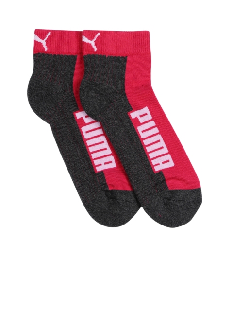 

Puma Unisex Set of 2 Ankle-Length Socks, Pink