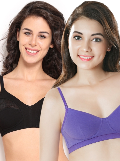 

Amante Women Pack of 2 Bras, Purple