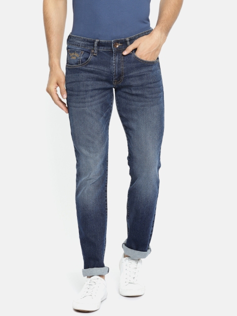 

Pepe Jeans Men Blue Slim Fit Low-Rise Clean Look Stretchable Jeans