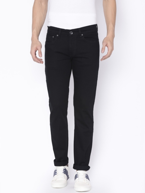 

Pepe Jeans Men Black Regular Fit Low-Rise Clean Look Stretchable Jeans