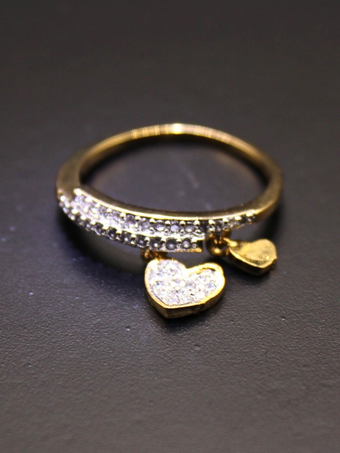 

Amavi Women Gold-Plated Embellished Ring