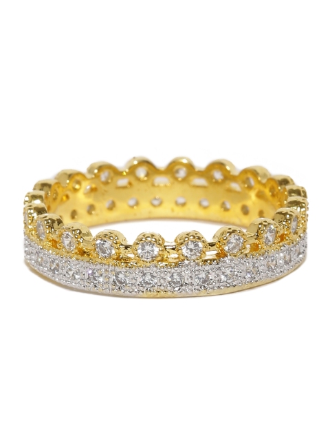 

Amavi Women Gold-Plated Embellished Ring