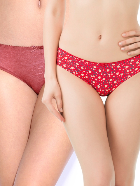 

Amante Women Pack of 2 Briefs, Red