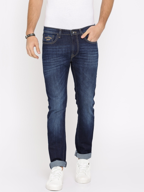 

Pepe Jeans Men Blue Soho Slim Fit Mid-Rise Clean Look Stretchable Jeans