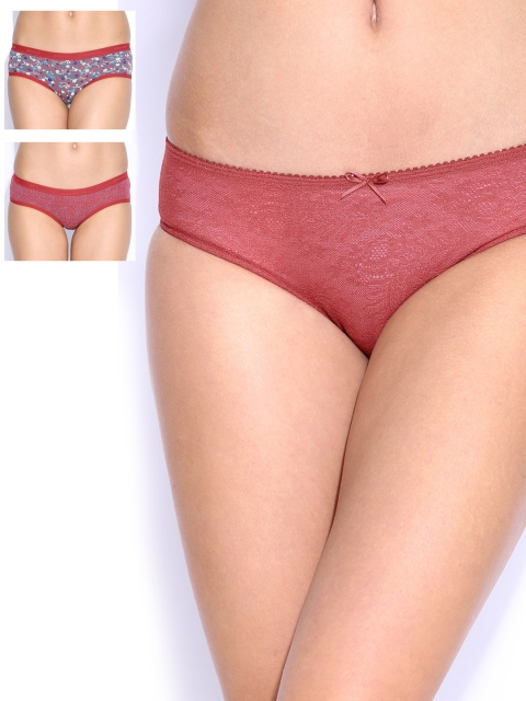 

Amante Women Pack of 3 Briefs, Red